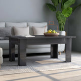 Coffee Table High Gloss Gray 39.4"x23.6"x16.5" Engineered Wood