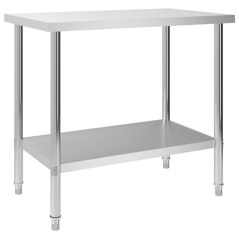 Kitchen Work Table 39.4"x23.6"x33.5" Stainless Steel