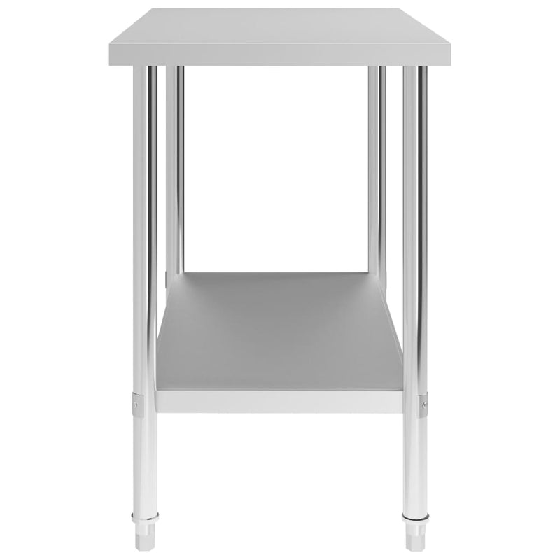 Kitchen Work Table 39.4"x23.6"x33.5" Stainless Steel