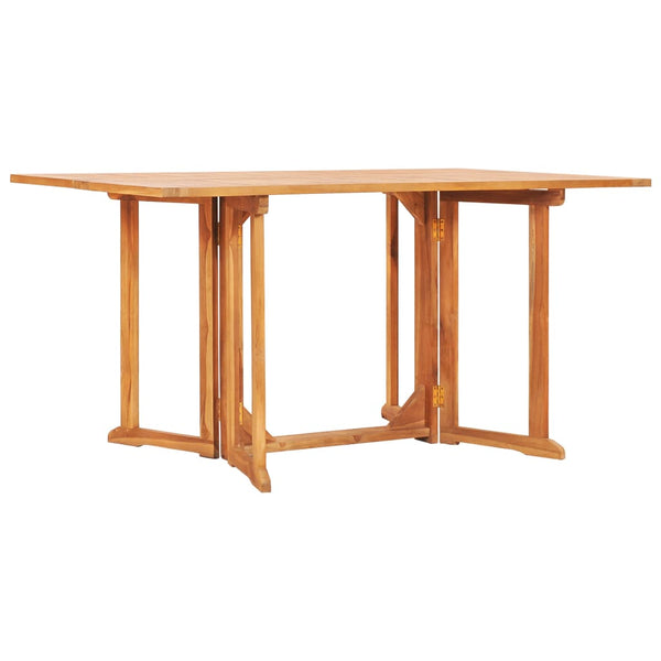 Folding Butterfly Patio Table 59.1"x35.4"x29.5" Solid Teak Wood