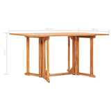 Folding Butterfly Patio Table 59.1"x35.4"x29.5" Solid Teak Wood