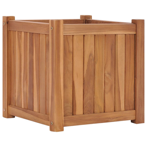 Raised Bed 15.7"x15.7"x15.7" Solid Wood Teak