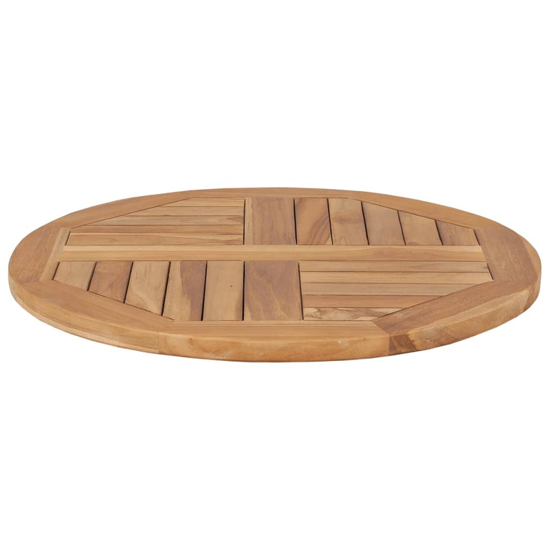 Table Top Solid Teak Wood Round 1" 23.6"