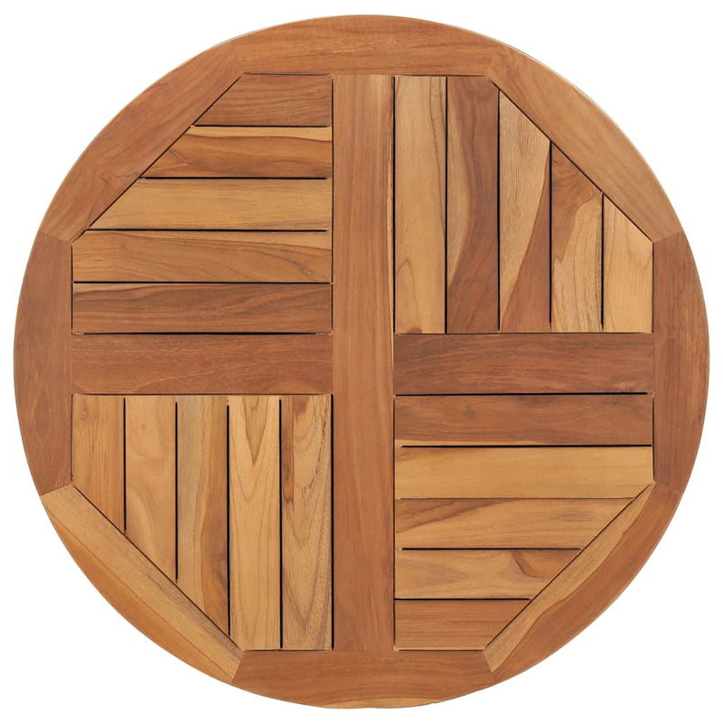 Table Top Solid Teak Wood Round 1" 27.6"