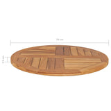 Table Top Solid Teak Wood Round 1" 27.6"