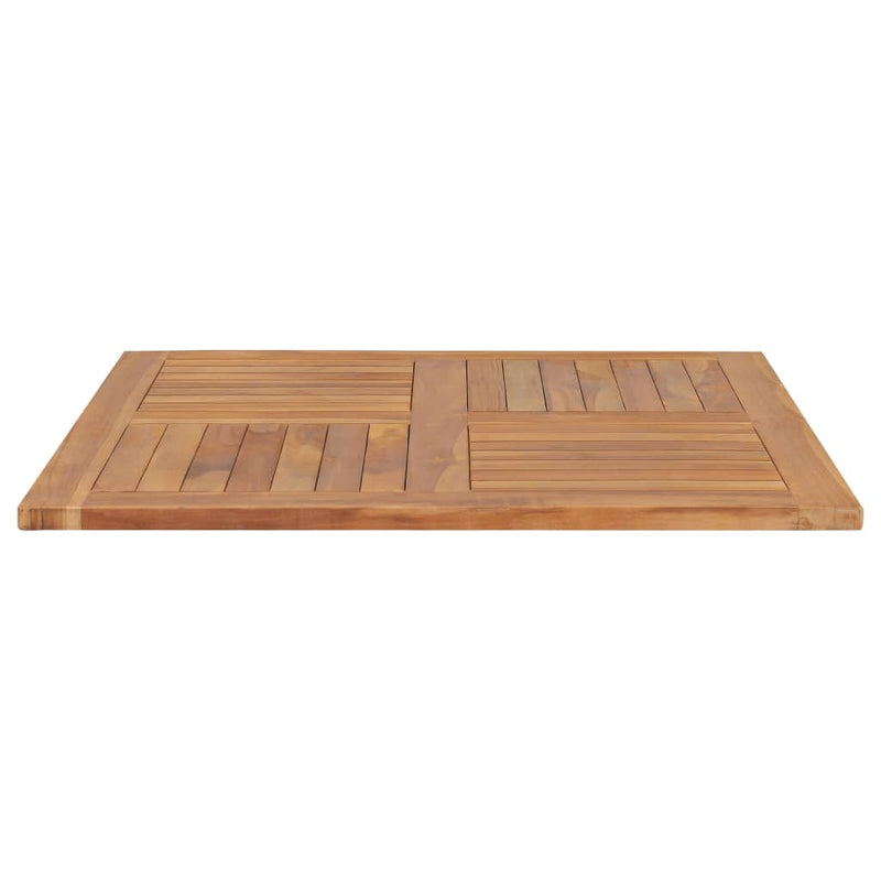 Table Top Solid Teak Wood Square 35.4"x35.4"x1"