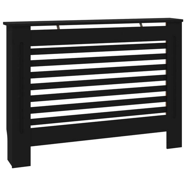 Radiator Cover Black 44.1"x7.5"x32.1" MDF