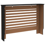 Radiator Cover Black 44.1"x7.5"x32.1" MDF