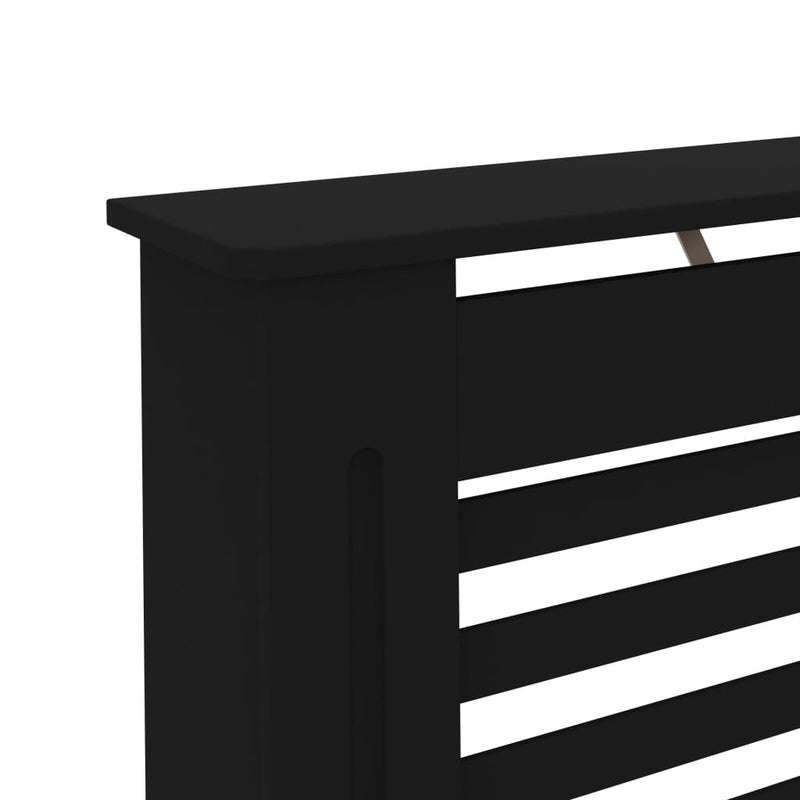 Radiator Cover Black 44.1"x7.5"x32.1" MDF