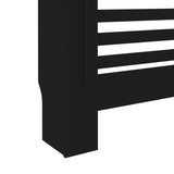 Radiator Cover Black 44.1"x7.5"x32.1" MDF