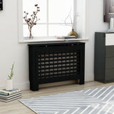 Radiator Cover Black 44.1"x7.5"x32.1" MDF