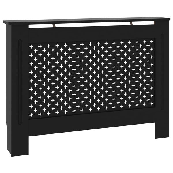 Radiator Cover Black 44.1"x7.5"x32.1" MDF