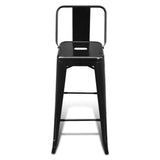 Bar Stools 6 pcs Black Steel