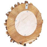 Wall Mirror 15.7" Teak Round