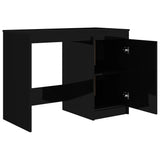 Desk High Gloss Black 39.4"x19.7"x29.9" Engineered Wood