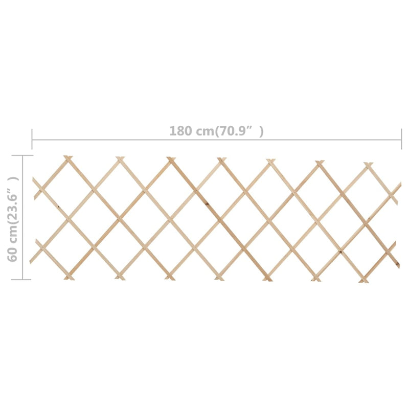 Trellis Fences 5 pcs Firwood 70.9"x23.6"