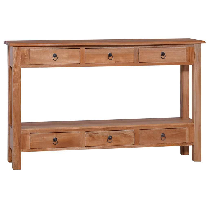 Console Table 47.2"x11.8"x29.5" Solid Mahogany Wood