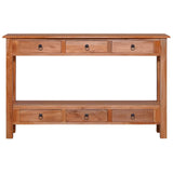 Console Table 47.2"x11.8"x29.5" Solid Mahogany Wood