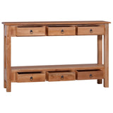 Console Table 47.2"x11.8"x29.5" Solid Mahogany Wood