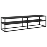 TV Stand Black with Black Glass 63"x15.7"x15.7"