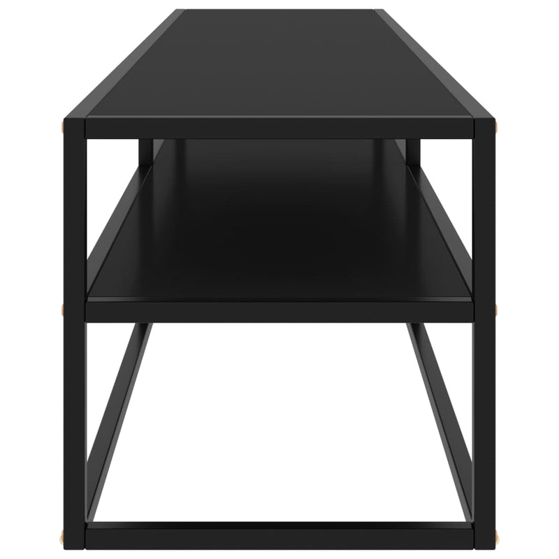 TV Stand Black with Black Glass 63"x15.7"x15.7"