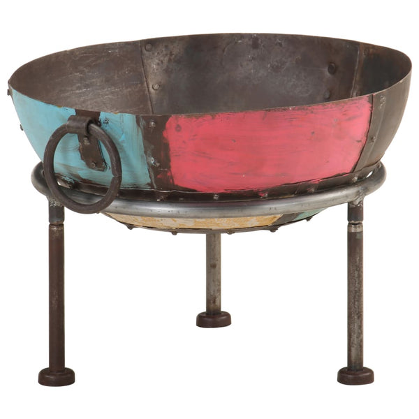 Colorful Rustic Fire Pit Ø 15.7" Iron