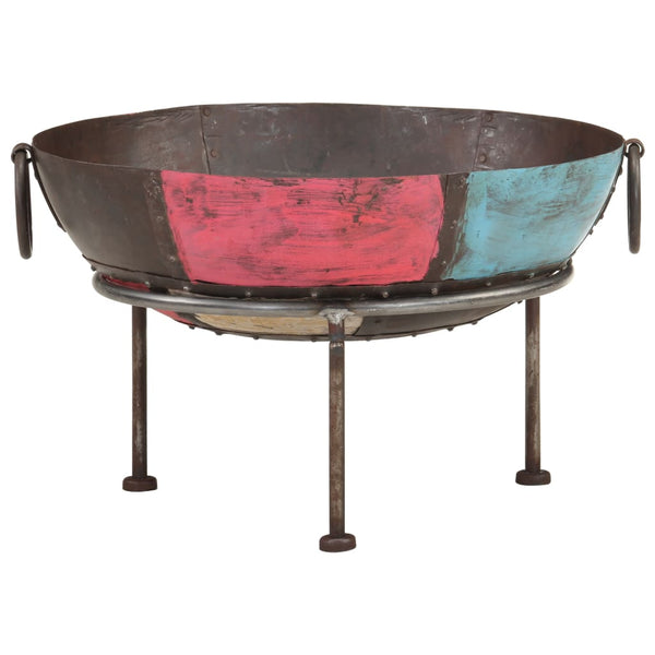 Colorful Rustic Fire Pit Ø 23.6" Iron