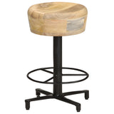 Bar Stools 2 pcs 20.5" Solid Mango Wood