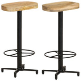 Bar Stools 2 pcs 29.9" Solid Mango Wood