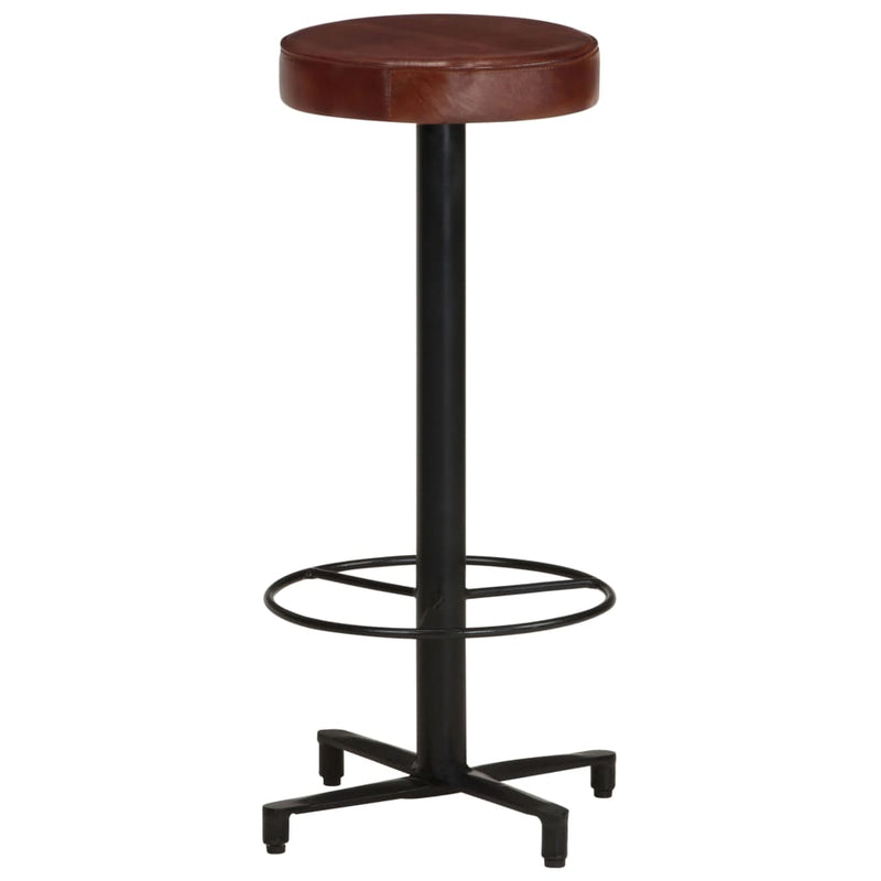 Bar Stools 2 pcs 30" Real Leather