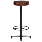 Bar Stools 2 pcs 30" Real Leather