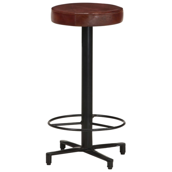 Bar Stools 2 pcs 26" Real Leather