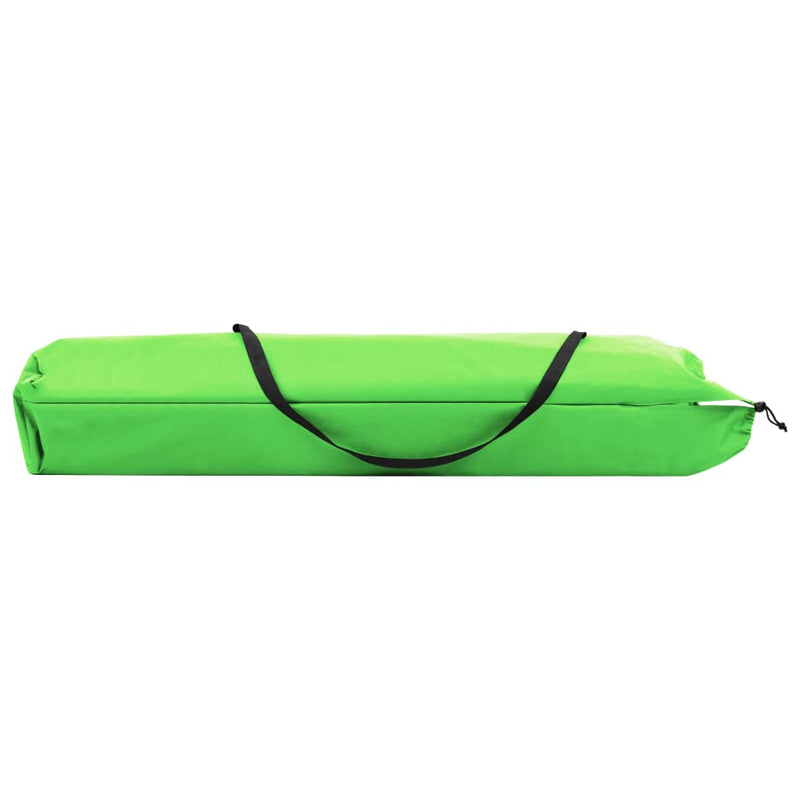 Two Person Folding Sun Lounger Green Steel