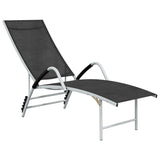 Sun Lounger Textilene and Aluminum Black