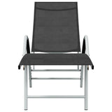 Sun Lounger Textilene and Aluminum Black