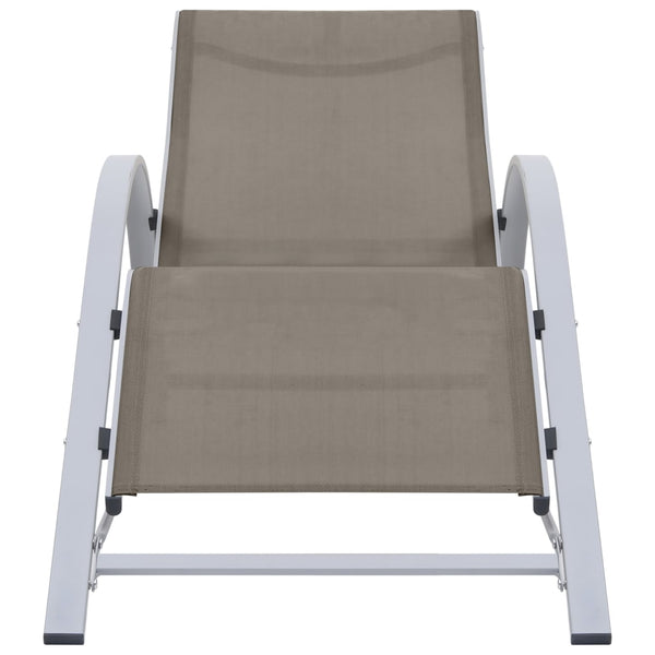 Sunlounger Textilene and Aluminum Taupe