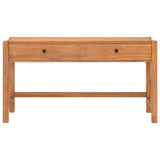 Desk with 2 Drawers 55.1"x15.7"x29.5" Teak Wood