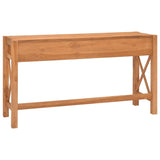 Desk with 2 Drawers 55.1"x15.7"x29.5" Teak Wood