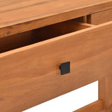 Desk with 2 Drawers 55.1"x15.7"x29.5" Teak Wood