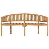 Banana Bench 70.9" Solid Teak Wood