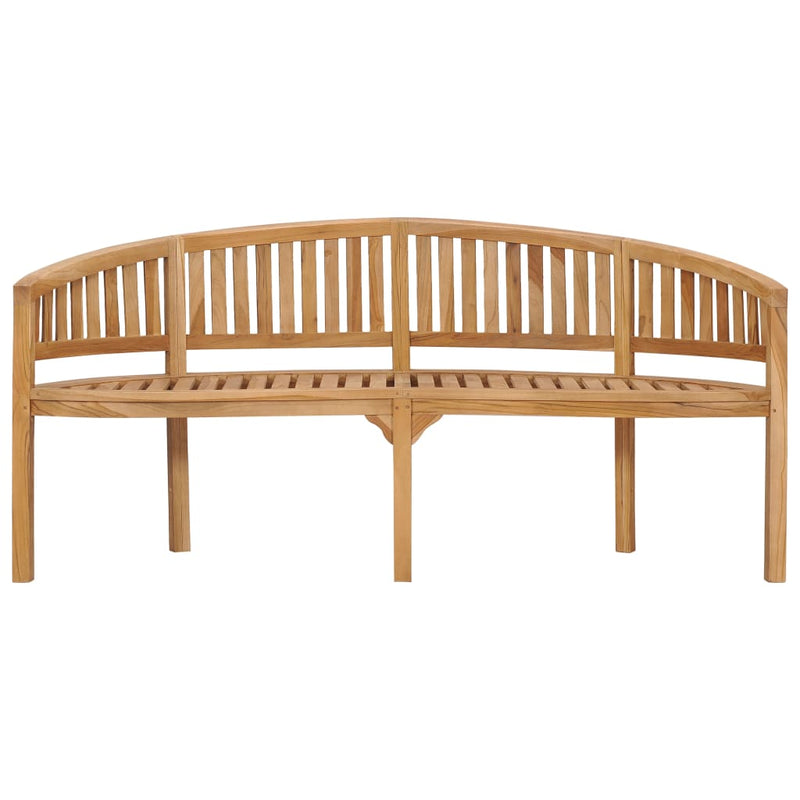 Banana Bench 70.9" Solid Teak Wood