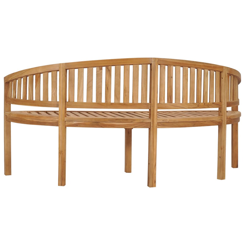 Banana Bench 70.9" Solid Teak Wood