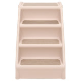 Folding Dog Stairs Cream 24.4"x15.7"x19.5"