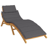 Sun Lounger Cushion Anthracite 73.2"x22.8"x1.2" Oxford Fabric