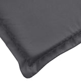 Sun Lounger Cushion Anthracite 73.2"x22.8"x1.2" Oxford Fabric