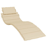 Sun Lounger Cushion Beige 73.2"x22.8"x1.2"