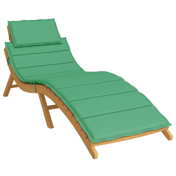 Sun Lounger Cushion Green 73.2"x22.8"x1.2" Oxford Fabric