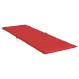 Sun Lounger Cushion Red 73.2"x22.8"x1.2" Oxford Fabric