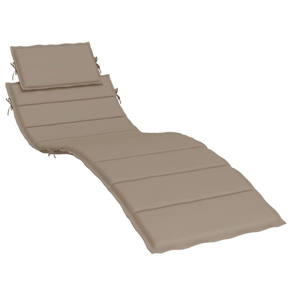 Sun Lounger Cushion Taupe 73.2"x22.8"x1.2" Oxford Fabric