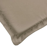 Sun Lounger Cushion Taupe 73.2"x22.8"x1.2" Oxford Fabric